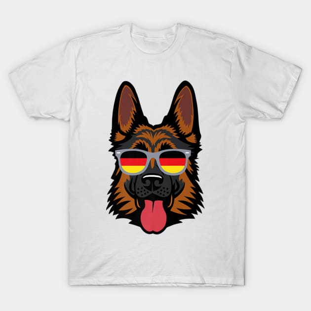 German Shepherd German Patriot T-Shirt by Macy XenomorphQueen